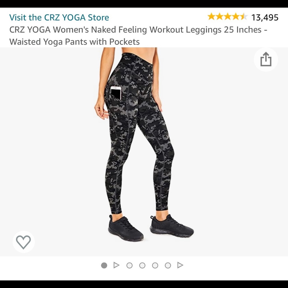 CRZ YOGA 25 inch dark gray camo